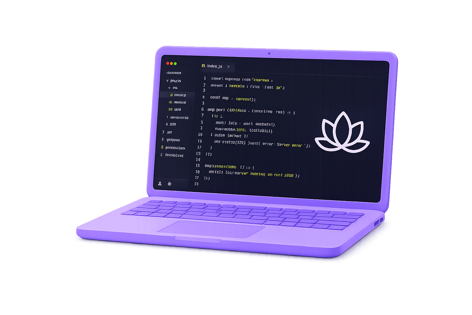 Laptop showing the Serenity code editor and API references
